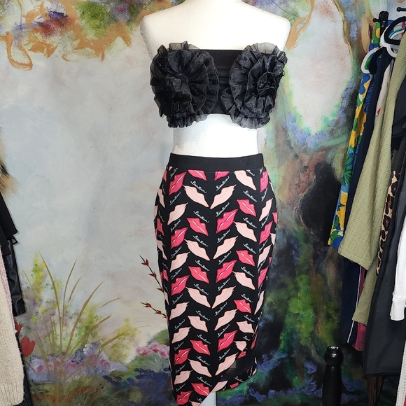 Zara Tops - Zara Organza Flower Bandeau Top